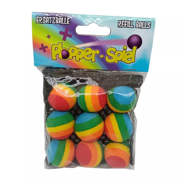Leif - Plopper Ersatzbälle – Regenbogen (9er Set)