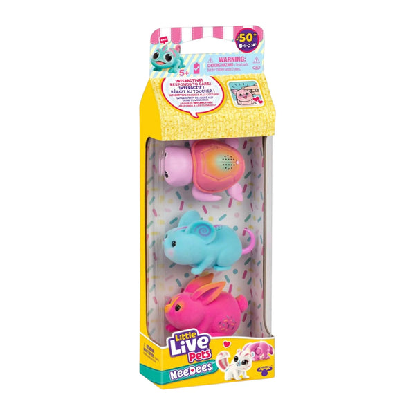 Little Live Pets NeeDees 3er-Pack - Interaktive Haustiere von Moose Toys - Makimo - Smart Kids