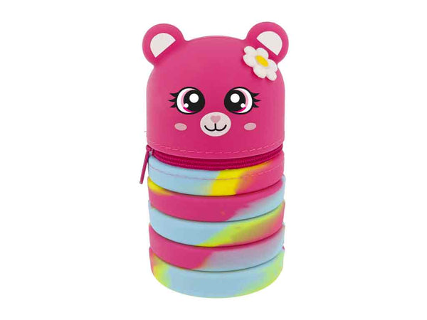 Pop-up Stiftemäppchen Kawaii „Cutie“ – Bär pink