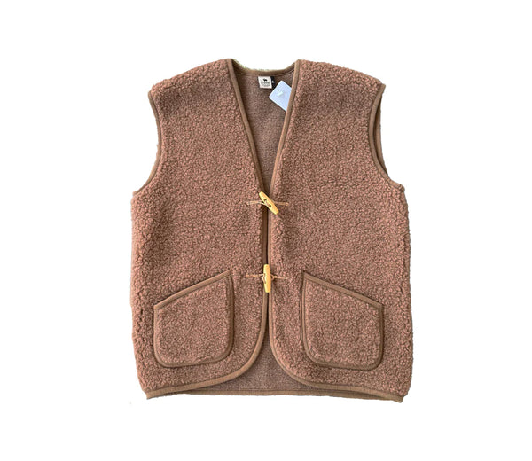 ALWERO – Weste ALPEN 3.0 Adult TEDDY BROWN – ultraleicht & 100 % Bio-Wolle - Makimo - Smart Kids