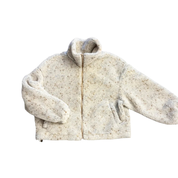 Jacke "BLANCS" Beige Multi Dots - Dicke warme Oversize Jacke - Makimo - Smart Kids