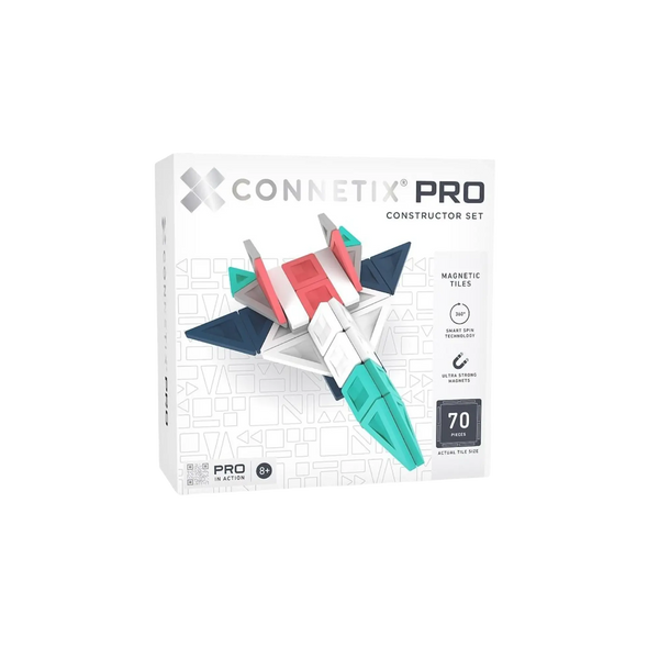 CONNETIX PRO Constructor Set 70 pc - Advanced Magnetische Bausteine für ältere Kinder