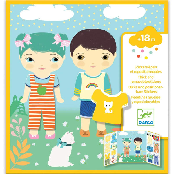DJECO - Stickerbild "Kleidung" - Makimo - Smart Kids