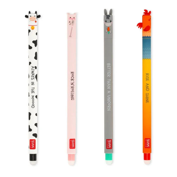 LEGAMI Set mit vier löschbaren Gelstiften - Farm Sweet Farm - Makimo - Smart Kids