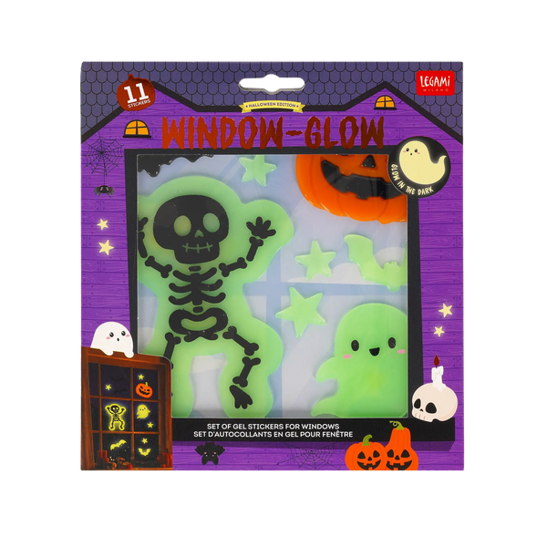 Legami Gel-Fensteraufkleber – Windo-Glow Skeleton