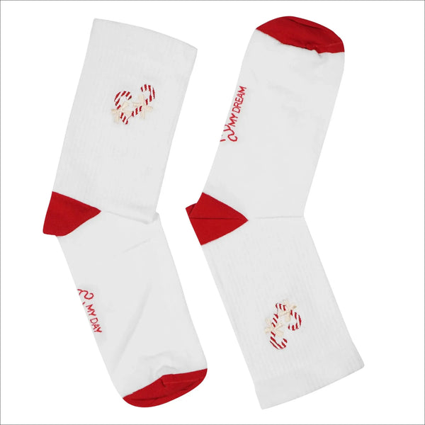 My Day My Dream - Socken - Christmas Collection - Zuckerstange gestickt