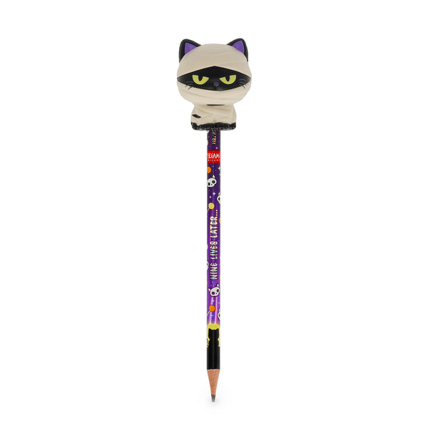 Legami Halloween Anti-Stress-Bleistift Mummy Cat „Nine Lives Later“ | MAKIMO-LEGAMI-PSQ0009-PSQ0009_1