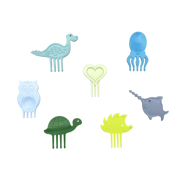 Pieksi und Griffel - Pieksi 7er-Set „SPLASHY SEVEN" 🦔🐢🦕🐙🐟❤️🦉