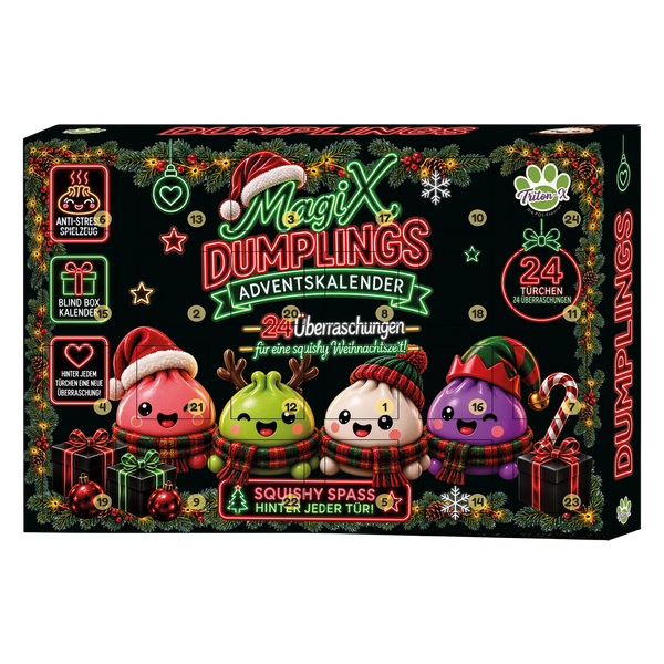 Triton-X - MagiX Dumplings Adventskalender – 24 Squishy Überraschungen 🎄🥟