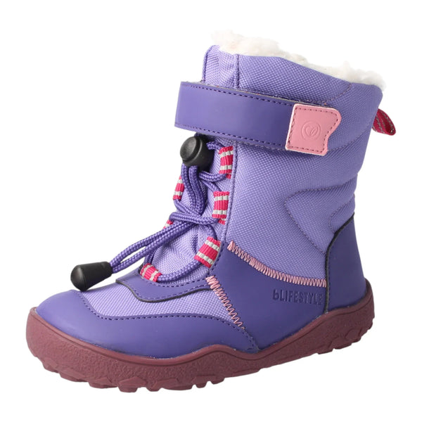 bLIFESTYLE narwalSTYLE TEX lila - Textil Kinderschuhe mit Warmfutter - Makimo - Smart Kids