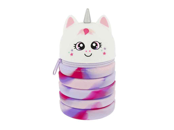Pop-up Stiftemäppchen Kawaii „Cutie“ – Einhorn weiß multi