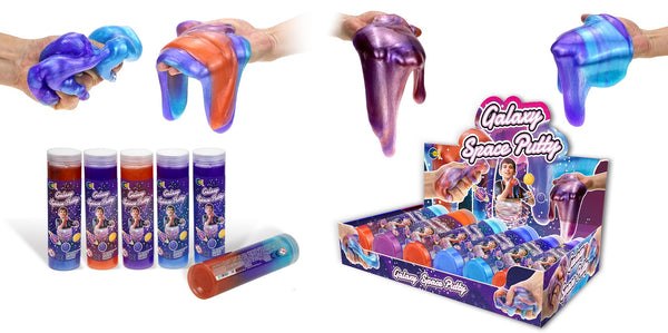 Galaxy Space Putty 400g – Glitzer Schleim & Knetmasse mit Farbverlauf