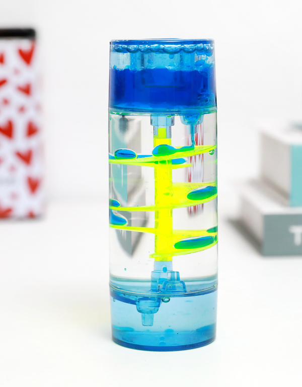 iTotal Flüssigkeitssanduhr Blau aus Kunststoff