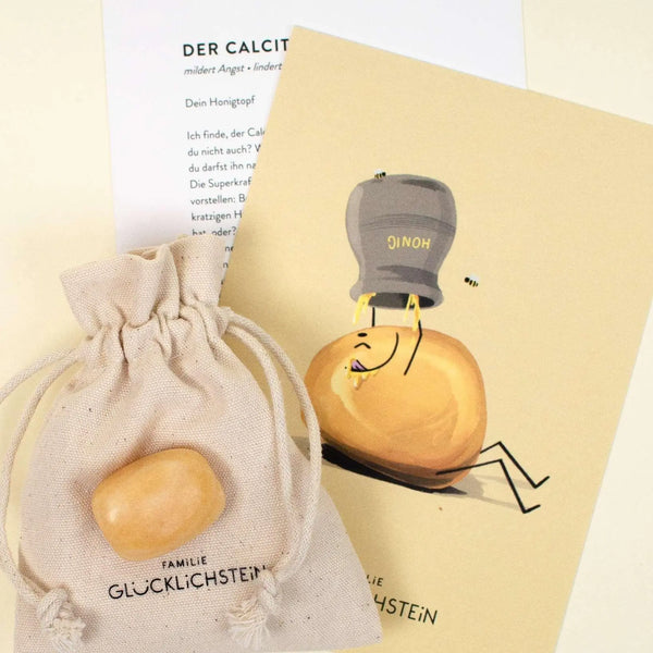 Familie Glücklichstein - Heilstein Einzeln - Calcit