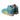 bLIFESTYLE wildbienenSTYLE petrol - Bio-Velours Kinderschuhe mit Merinowolle - Makimo - Smart Kids