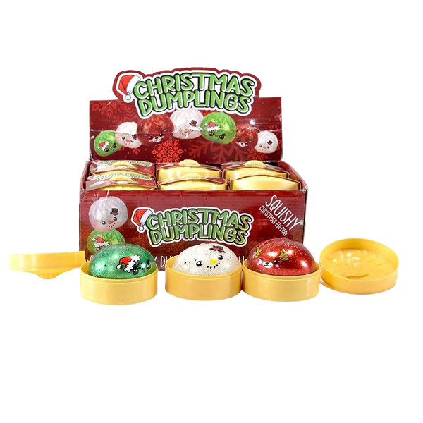 Kögler - Squishy Weihnachts-Baozi 8,5 cm mit Glitzer-Gel