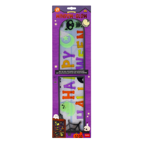 Legami Gel-Fensteraufkleber – Windo-Glow Happy Halloween