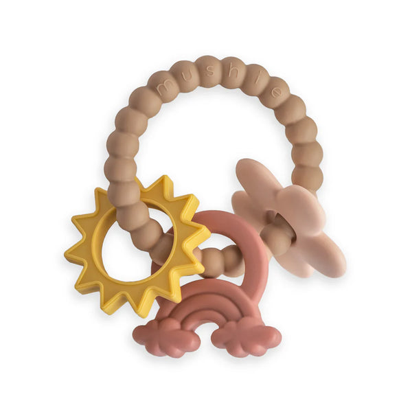 Mushie -Nature Teething Ring – Silikon Beißring mit Naturmotiven - Makimo - Smart Kids