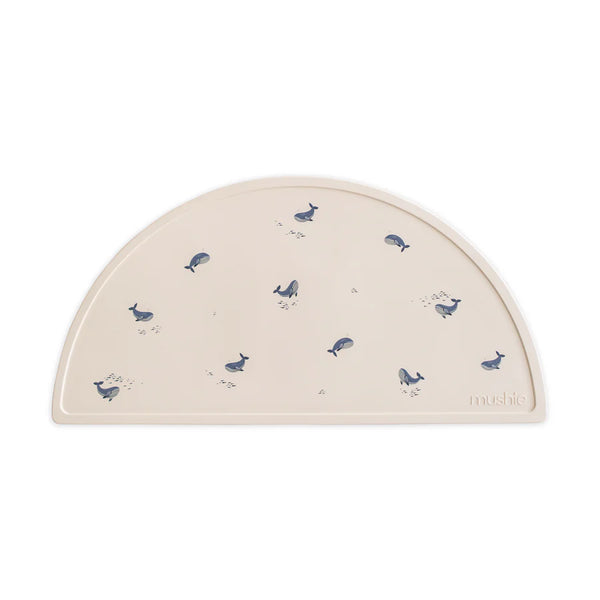 Mushie - Silicone Placemat – Silikon Tischset für Babys - Whales - Makimo - Smart Kids
