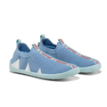 Affenzahn Barfußhausschuh Slipper Knit Flinky - Hai, Blau