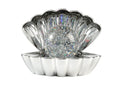 ITOTAL Muschellampe mit Glitzer Silber – Farbwechselnde LED Stimmungsleuchte
